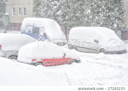 Car covered with snow. 27203233