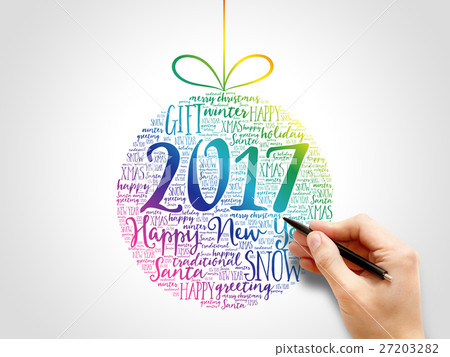 Happy New Year 2017, Christmas ball Happy New Year 2017, Christmas ball 27203282