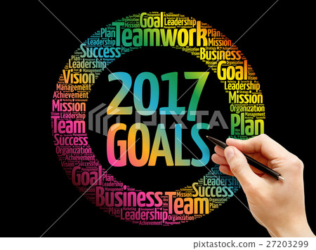 2017 Goals word cloud collage 27203299