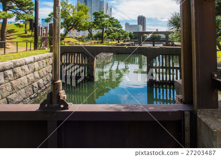 Hamarikyū皇家花園的閘門 Hamarikyū皇家花園的閘門 27203487