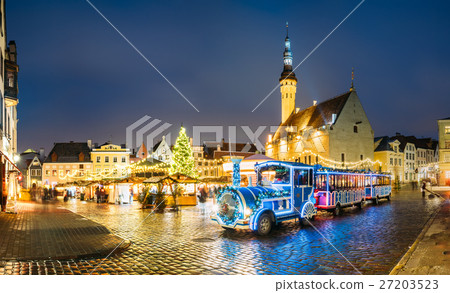 Train for sightseeing near Traditional Christmas 27203523