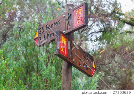 Guidepost on the peak 27203629