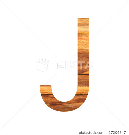 English alphabet with old wood texture. 27204847