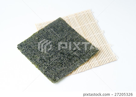 sushi mat and seaweed seet 27205326