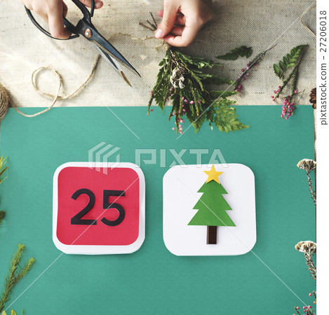 Merry Christmas Celebration Family Holiday Festive Concept 27206018