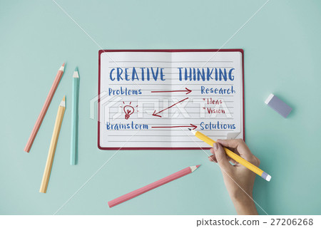 Creative Thinking Business Strategy Concept Creative Thinking Business Strategy Concept 27206268