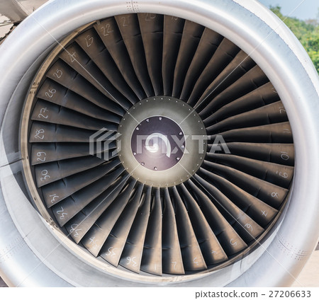 Turbine engine of airplane . 27206633