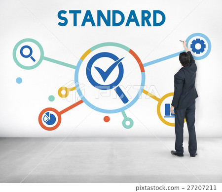 Quality Management Check Icon Concept Quality Management Check Icon Concept 27207211