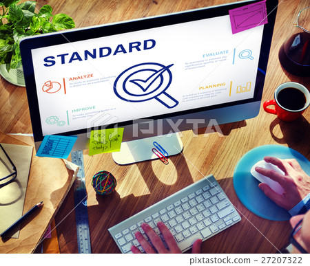 Quality Management Check Icon Concept 27207322