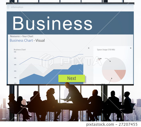 Business Strategy Graph Analysis Marketing Concept 27207455