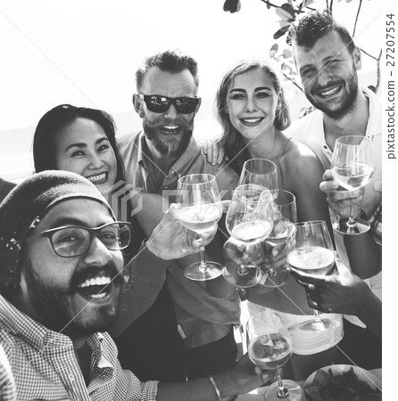 Group Of People Dining Concept 27207554