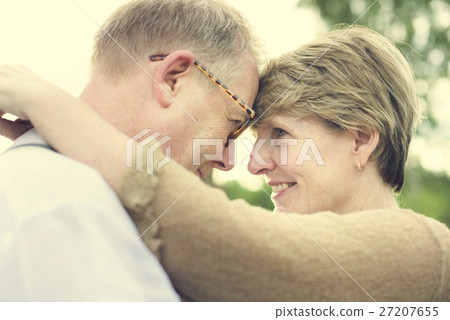Elderly Senior Couple Romance Love Concept 27207655