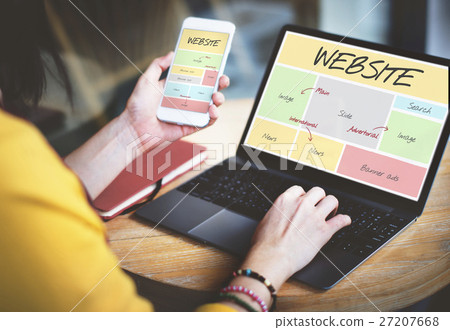 Website Content Web Design Concept 27207668
