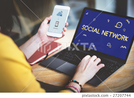 Geometric Font Media Technology Sharing Concept Geometric Font Media Technology Sharing Concept 27207744