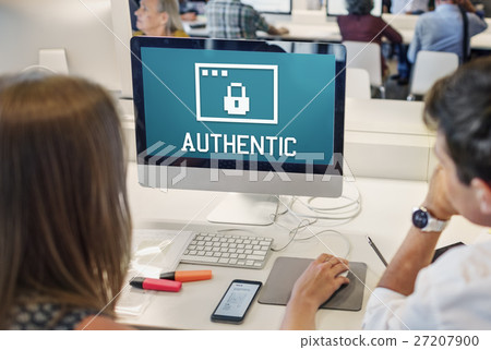 Permission Privacy Protection Security Concept/ Permission Privacy Protection Security Concept/ 27207900
