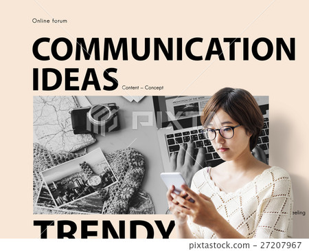 Social Media Blog Ideas Concept 27207967