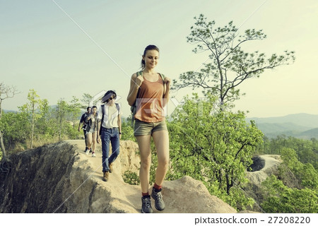 People Friendship Hangout Traveling Destination Camping Concept 27208220