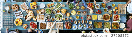 Food Catering Cuisine Culinary Gourmet Buffet Party Concept 27208372