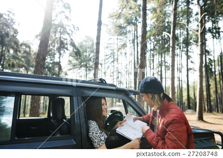 Woman Adventure Get Lost Location Destination Concept Woman Adventure Get Lost Location Destination Concept 27208748