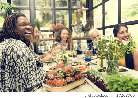 Women Communication Dinner Together Concept Women Communication Dinner Together Concept 27208769