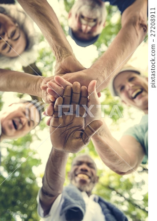 Group Of Senior Retirement Exercising Togetherness Concept 27208911