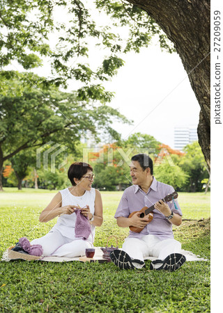 Senior Couple Leisure Outside Concept Senior Couple Leisure Outside Concept 27209059