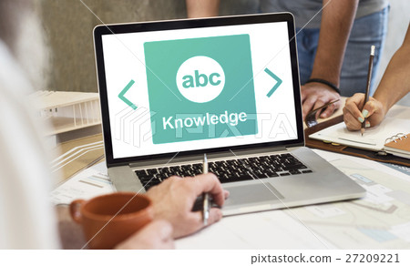 Literacy ABC Icon Alphabet Concept 27209221