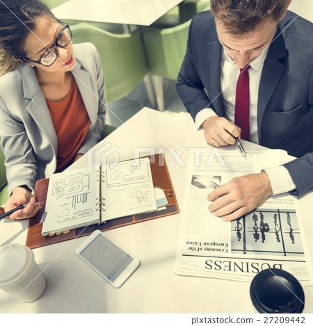 Business People Discussion Planning Growth Data Information Stra 27209442