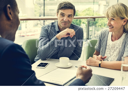 Business Discussion Talking Deal Concept 27209447