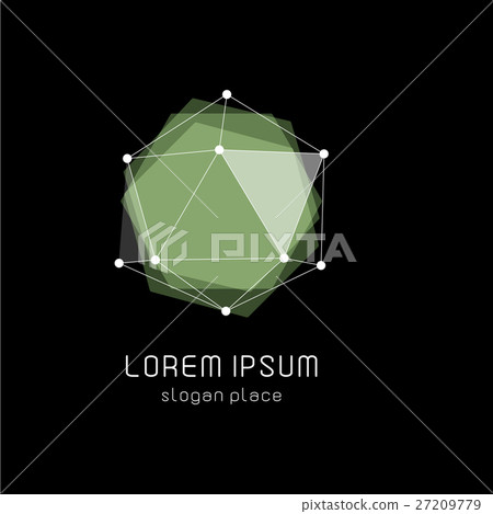 Unusual abstract geometric shapes vector logo Unusual abstract geometric shapes vector logo 27209779