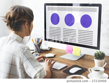 Web Design Template Copy Space Concept 27210408