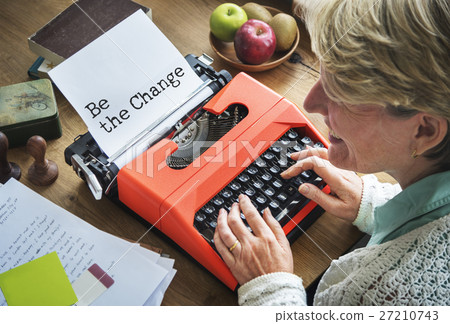 Journalism Working Typewriting Workspace Concept Journalism Working Typewriting Workspace Concept 27210743