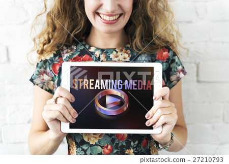 Digital Music Streaming Online Entertainment Media Concept 27210793