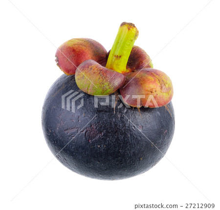 mangosteen isolated on white background 27212909