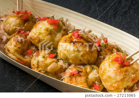 Takoyaki章魚麵團球Takoyaki日本食物 27213065