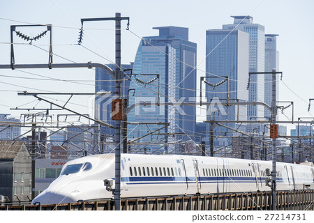Nagoya Urban landscape View from Nagoya-cho to Nagoya station building and Tokaido Shinkansen N 700 A series Nagoya Urban landscape View from Nagoya-cho to Nagoya station building and Tokaido Shinkansen N 700 A series 27214731