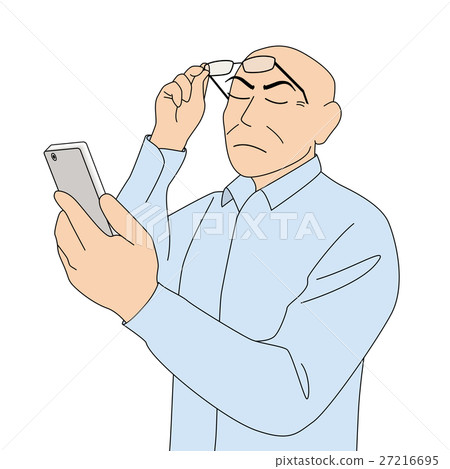Watch smartphone _ shouch _ older man 27216695