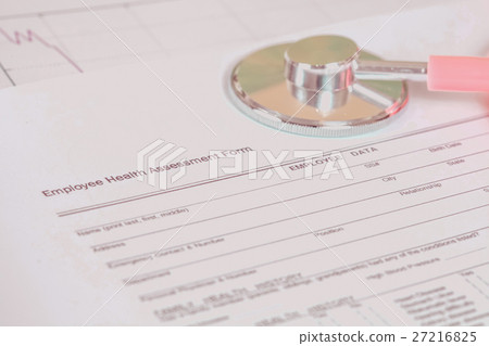 employee health assessment form and stethoscope employee health assessment form and stethoscope 27216825