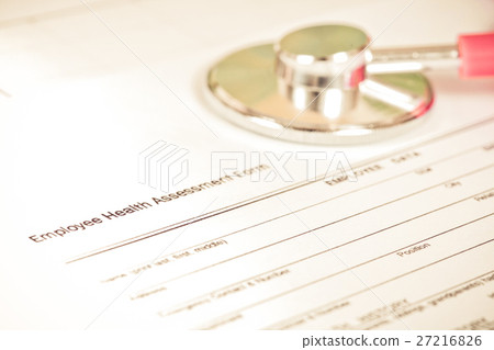 employee health assessment form and stethoscope employee health assessment form and stethoscope 27216826