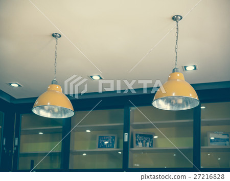 A group of hanging lights with shallow depth A group of hanging lights with shallow depth 27216828