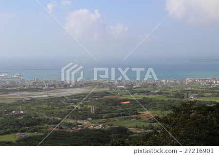 Okinawa Prefecture which wants Ishigaki city view from Banna mountain observatory Okinawa Prefecture which wants Ishigaki city view from Banna mountain observatory 27216901