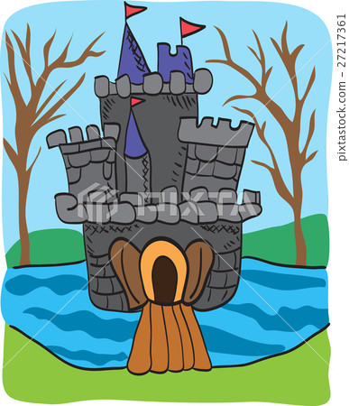Fairy tale castle drawing Fairy tale castle drawing 27217361