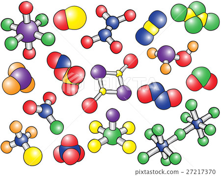 Chemistry background - colored molecule models 27217370