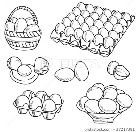 Illustration of eggs Illustration of eggs 27217391