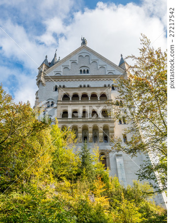 Neuschwanstein castle in Germany, back view 27217542