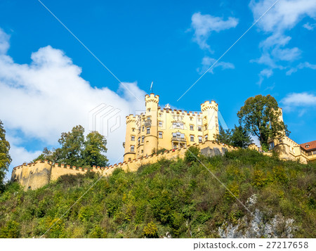 Hohenschwangau castle on hill Hohenschwangau castle on hill 27217658