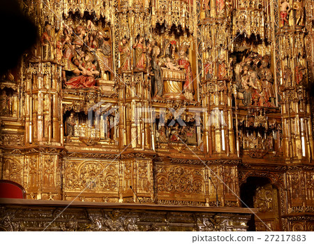 Interior Cathedral of Seville -- Andalusia, Spain Interior Cathedral of Seville -- Andalusia, Spain 27217883