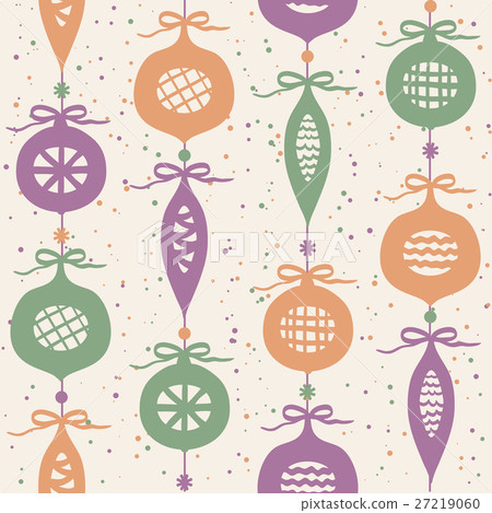 Christmas balls seamless pattern Christmas balls seamless pattern 27219060