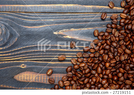 Coffee frame made of beans 27219151