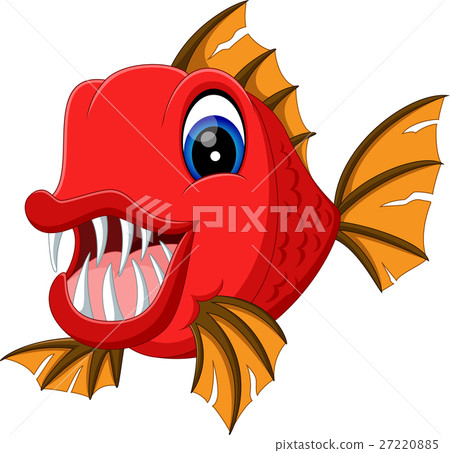 illustration of cute fish cartoon - Stock Illustration [27220885] - PIXTA